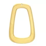 Colgante trapecio calado de zamac 46x28 mm - Dorado con oro finox1