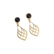 Colgante gota efecto líneas entrecruzadas de zamac 27x16 mm Plateado envej x1