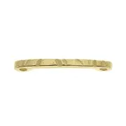 Entrepieza barra trabajado 2 agujeros 20x4 mm de zamac - Dorado con oro fino x1