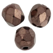 Facetadas 6 mm Dark Bronze x25