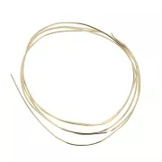 Hilo cuadrado flexible 0.75 mm de Gold Filled x1m