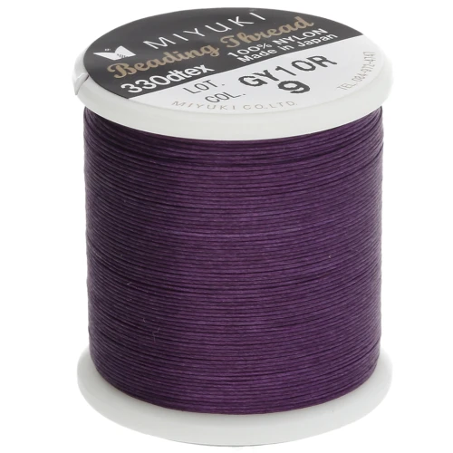 Miyuki Nylon Beading thread B 0.25 mm Purple x50 m