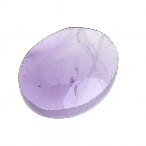 Cabuchón ovalado facetado 8x6 mm Amethyste x1