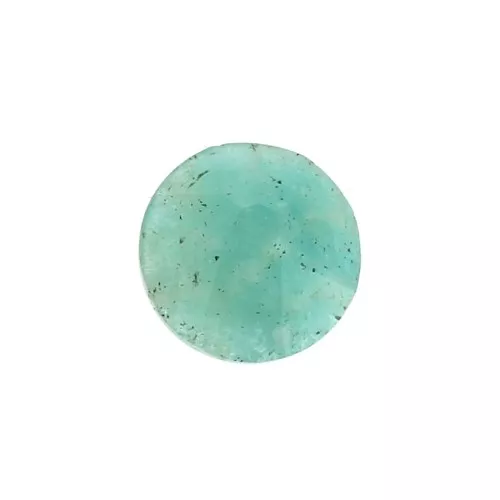 Disco redondo facetado 6 mm de piedra gema Amazonite x1