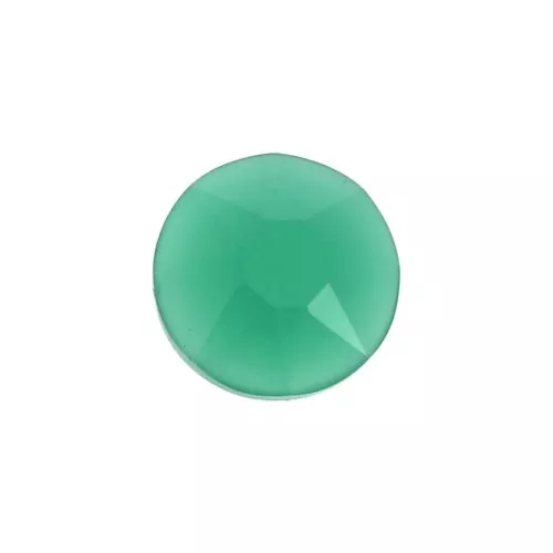 Disco redondo facetado 6 mm de piedra gema Agate verte x1