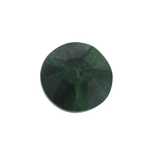 Disco redondo facetado 6 mm de piedra gema Malachite x1