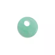 Dije redondo 6 mm de piedra gema - Amazonite x1