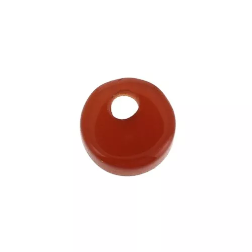 Dije redondo 6 mm de piedra gema tintada - Agate Rojo x1