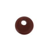 Dije redondo 6 mm de piedra gema - Jaspe Rojo x1|raw }}