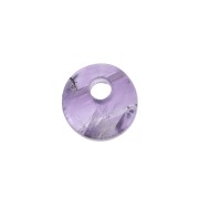 Dije redondo 6 mm de piedra gema - Amethyste x1