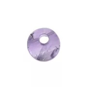 Dije redondo 6 mm de piedra gema - Amethyste x1