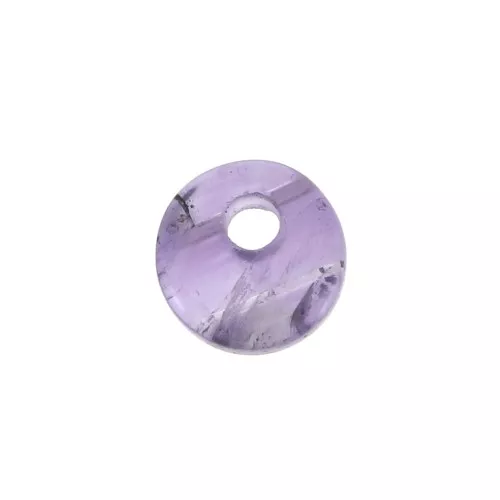 Dije redondo 6 mm de piedra gema - Amethyste x1