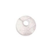Dije redondo 6 mm de piedra gema - Quartz Rosa x1|raw }}