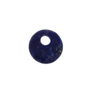 Dije redondo 6 mm de piedra gema - Lapis Lazuli x1