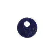 Dije redondo 6 mm de piedra gema - Lapis Lazuli x1