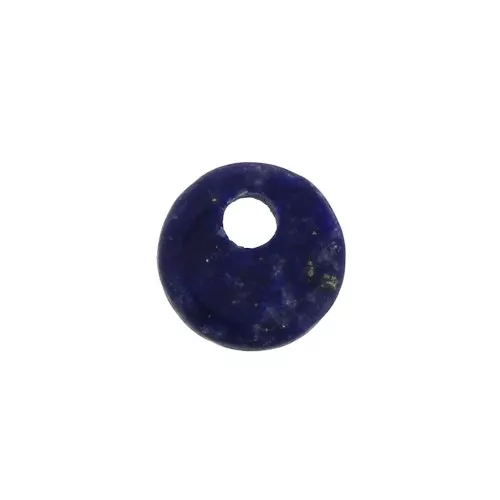 Dije redondo 6 mm de piedra gema - Lapis Lazuli x1