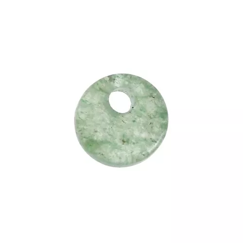 Dije redondo 6 mm de piedra gema - Aventurine x1