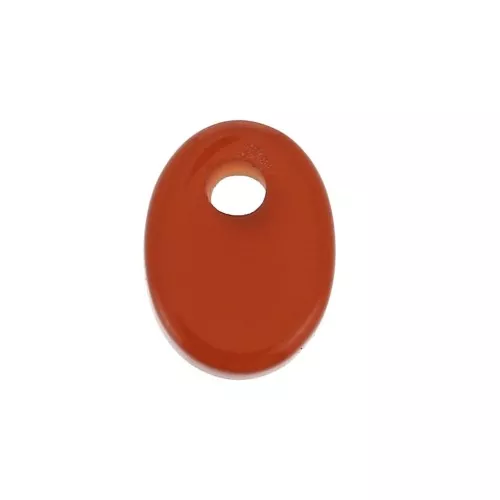 Dije ovalado 8x6 mm de piedra gema tintada - Agate Rojo x1