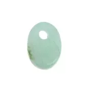 Dije ovalado 8x6 mm de piedra gema - Amazonite x1