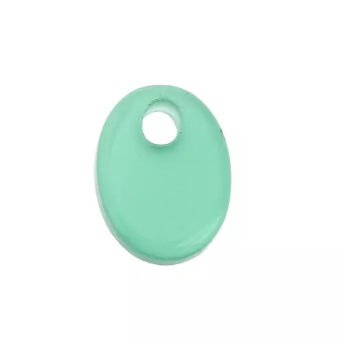 Dije ovalado 8x6 mm de piedra gema - Agate Verde x1