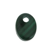 Dije ovalado 8x6 mm de piedra gema - Malachite x1|raw }}