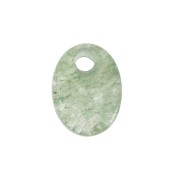 Dije ovalado 8x6 mm de piedra gema - Aventurine x1|raw }}