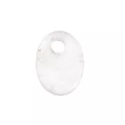 Dije ovalado 8x6 mm de piedra gema - Rose Quartz x1
