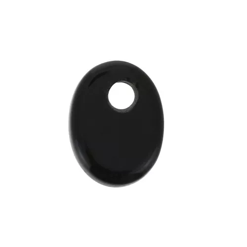 Dije ovalado 8x6 mm de piedra gema - Black Onyx x1