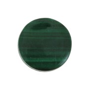 Disco redondo 8 mm de piedra gema - Malachite x1