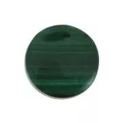 Disco redondo 8 mm de piedra gema - Malachite x1