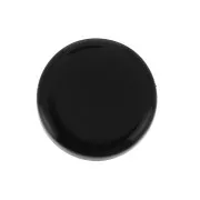 Disco redondo 8 mm de piedra gema - Black Onyx x1