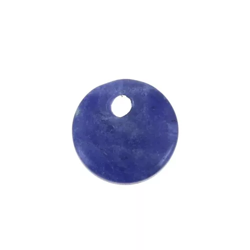 Dije redondo 8 mm de piedra gema - Sodalite x1