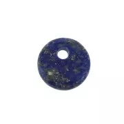 Dije redondo 8 mm de piedra gema - Lapis Lazuli x1