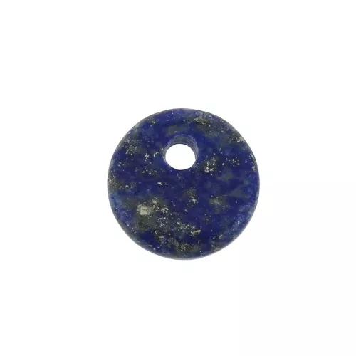 Dije redondo 8 mm de piedra gema - Lapis Lazuli x1