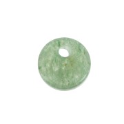 Dije redondo 8 mm de piedra gema - Aventurine x1