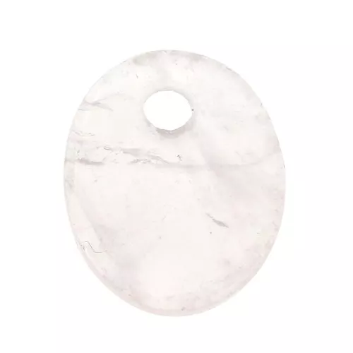 Dije ovalado 12x10 mm de piedra gema - Quartz Rose x1