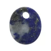 Dije ovalado 12x10 mm de piedra gema - Lapis Lazuli x1