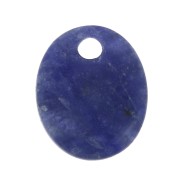 Dije ovalado 12x10 mm de piedra gema - Sodalite x1|raw }}