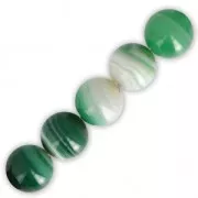Cuenta Green Lace Agate 16 mm x1