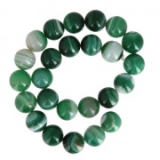 Cuenta Green Lace Agate 16 mm x1