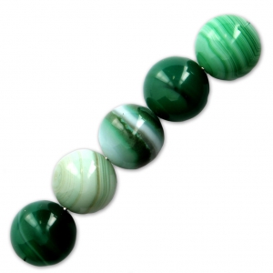 Cuenta Green Lace Agate 12 mm x1