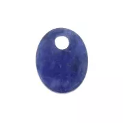 Dije ovalado 10x8 mm de piedra gema - Sodalite x1