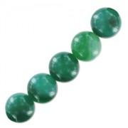 Cuentas de piedras preciosas de 10 mm - Ágata encaje verde x5