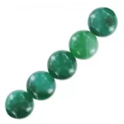 Cuentas de piedras preciosas de 10 mm - Ágata encaje verde x5