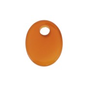 Dije ovalado 10x8 mm de piedra gema tintada - Agate Rojo x1|raw }}