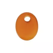 Dije ovalado 10x8 mm de piedra gema tintada - Agate Rojo x1