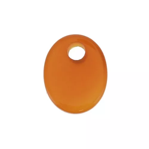 Dije ovalado 10x8 mm de piedra gema tintada - Agate Rojo x1