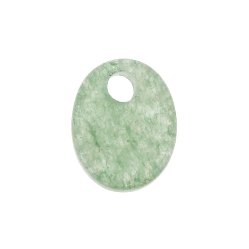 Dije ovalado 10x8 mm de piedra gema - Aventurine x1