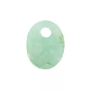 Dije ovalado 10x8 mm de piedra gema - Amazonite x1