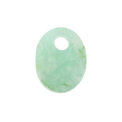Dije ovalado 10x8 mm de piedra gema - Amazonite x1